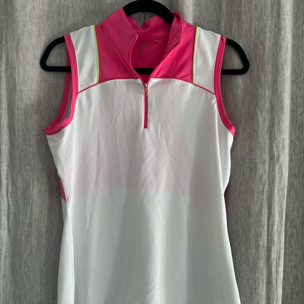 LIKE NEW WOMANS EP NEW YORK GOLF POLO MEDIUM
